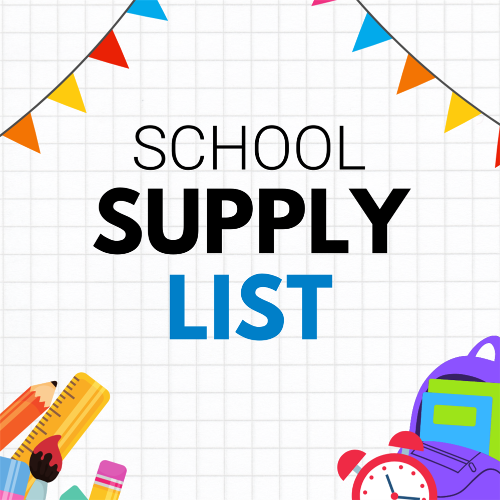 2024 - 2025 Supply List